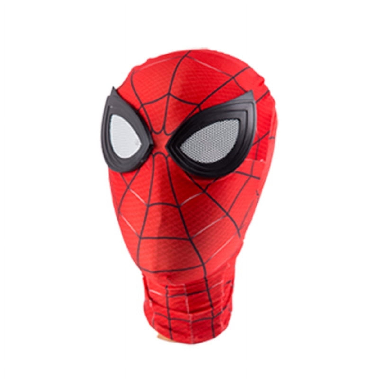 Breathable Red Polyester Spider-Man Mask – Lightweight Halloween \u0026 Masquerade Costume Accessory